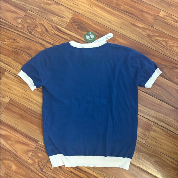 OXknit Men's Blue Graphic Shirt - Picture 5 of 5